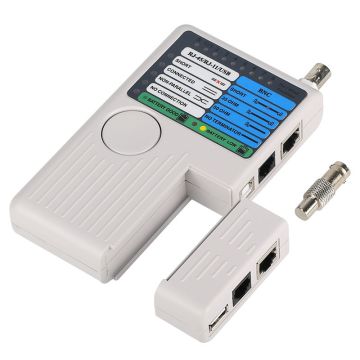 Portable Remote Cable Tester supports BNC/RJ45/RJ11/USB Network Phone Cable