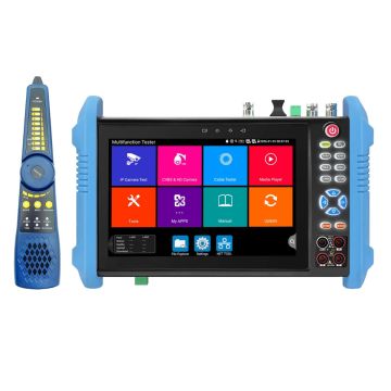 IPC-9800CMADHS Pro+ 8K security camera tester with SFP, suppor SDI camera, PoE++ 90W, Digital Multimeter