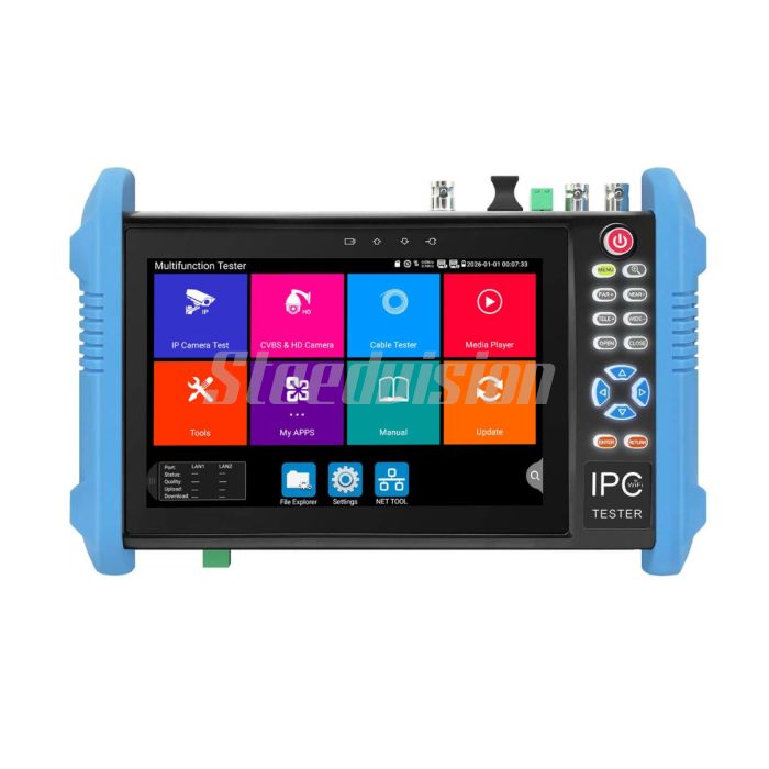 All-in-One 8K Security Camera Tester, IPC-9800ADHS Pro+, 90W POE++ & SDI Monitor